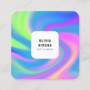 Holografische Minimalistische Visitenkarte