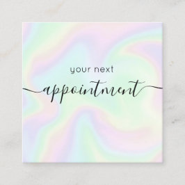 Holografische Regenbogensignatur Ernennung Erinner Terminkarte