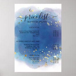 Holografische Signatur-Script Moderner Glam-Glitze Poster
