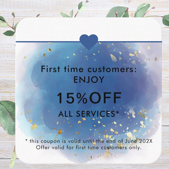 Holografische Signatur-Script Moderner Glam-Glitze Rabattkarte (Holographic Signature Script Modern Glam Glitter Discount Card
)