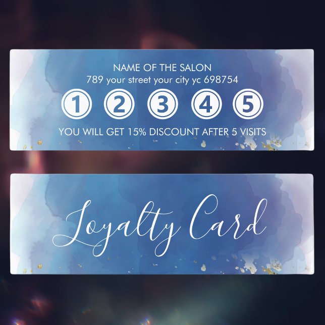 Holografische Signatur-Script Moderner Glam-Glitze Treuekarte (Holographic Signature Script Modern Glam Glitter Loyalty Card
)