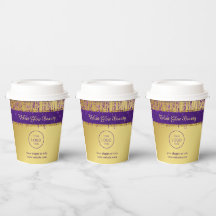 Holografische Signatur-Script Moderner Gold-Glitze