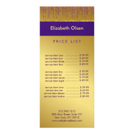 Holografische Signatur-Script Moderner Gold-Glitze Werbekarte