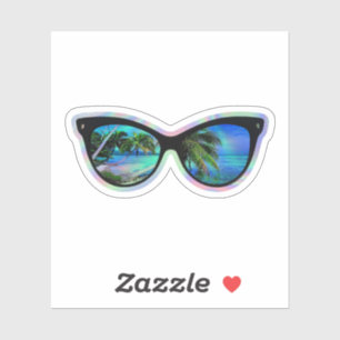 Holografische Sonnenbrille Aufkleber