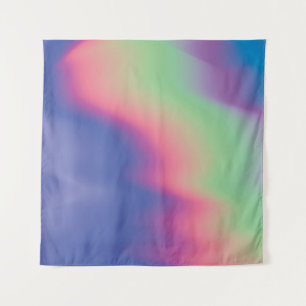 Holografische Textur mit bunten Flecken. Psycho Wandteppich