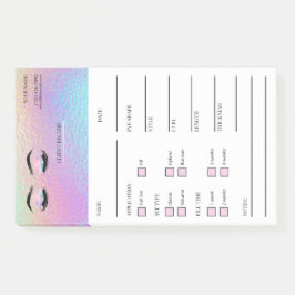 Holografische Wimpern-Kunden Post-it® Notizen