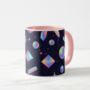 Holografischer 3D-geometrischer Raum-Kaffeebecher Tasse