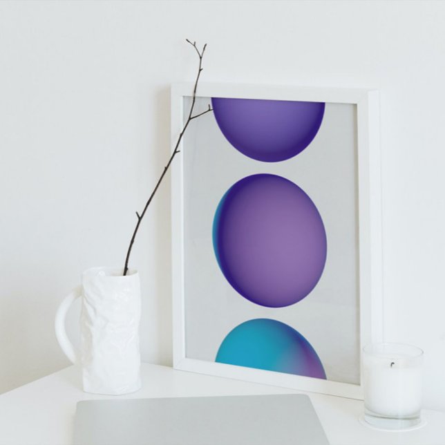 Holografischer 80er Moderne Futuristische Kunst Poster (Von Creator hochgeladen)