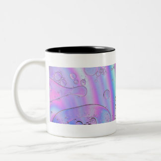 Holografischer abstrakter Hintergrund in pastell N Zweifarbige Tasse