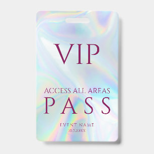 Holografischer All-Access-Pass VIP-Festival-Design Ausweis