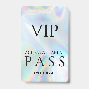 Holografischer All-Access-VIP-Pass-Konzertevent Ausweis