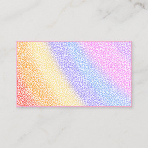 holografischer bunter Neon-QR-Code-Makeup-Artist Visitenkarte