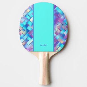 Holografischer Druck Ping-Pong-Schläger mit Namen Tischtennis Schläger