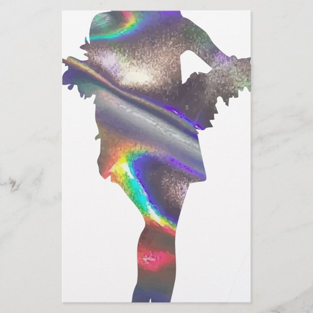 holografischer Flapper Briefpapier (Vorderseite)