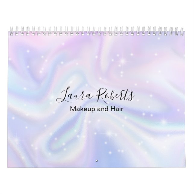 Holografischer Hintergrund Hologram Neon Overlay Kalender (Titelbild)