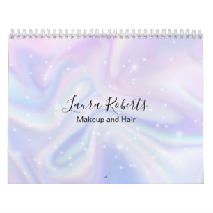 Holografischer Hintergrund Hologram Neon Overlay Kalender