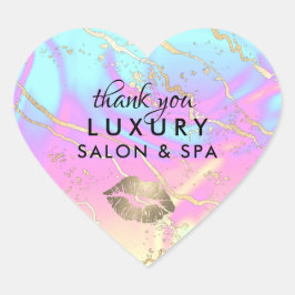 Holografischer Iridescent Opal Gemstone | Vielen D Herz-Aufkleber