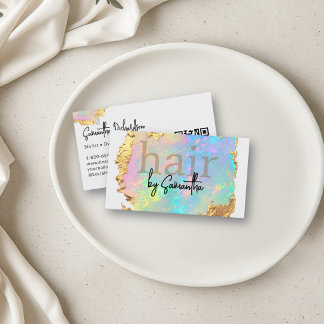 Holografischer Irisagath-Friseursalon-QR Visitenkarte
