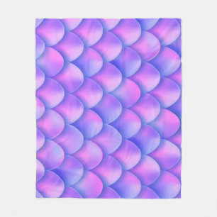 Holografischer Mermaid-Schwanz, lebendige Folienst Fleecedecke