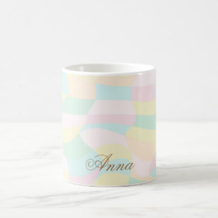 Holografischer Muster-Individuelle Name Kaffeetasse