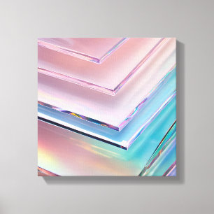 Holografischer Pastell-Hintergrund Canvas Leinwanddruck