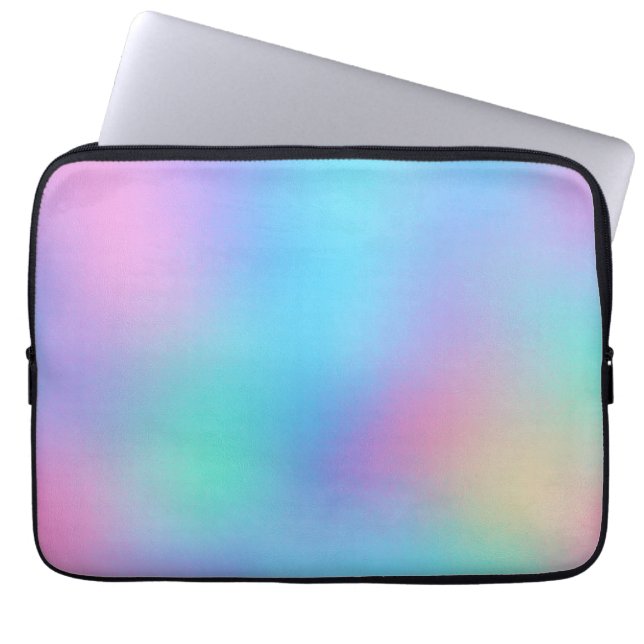 Holografischer Pastelltraum Laptopschutzhülle (Vorderseite)