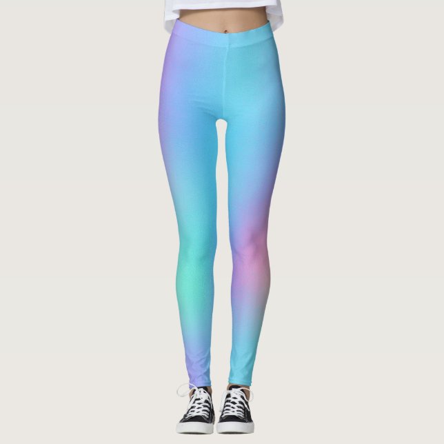 Holografischer Pastelltraum Leggings (Vorderseite)