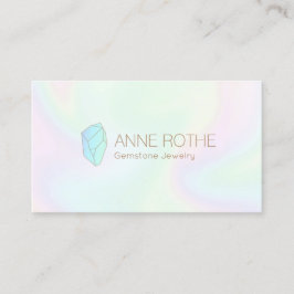 Holografischer Quarz Crystal Energy Healer Visitenkarte
