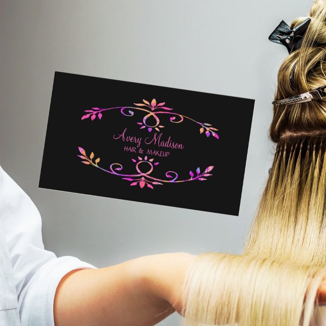 Holografischer Stil farbenfroh modern Visitenkarte (Von Creator hochgeladen)