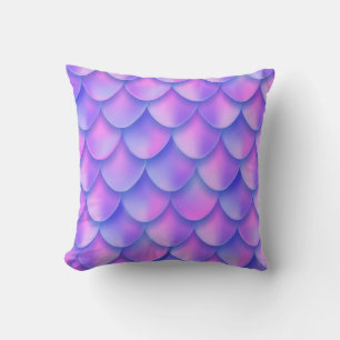 Holografischer violetter Schwanz-Folie Textureffek Kissen