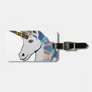 holografisches Einhorn Gepäckanhänger