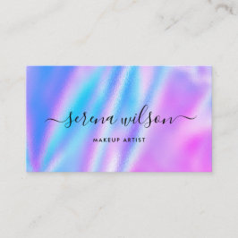 Holografisches Einhorn Glittering Holo Make-up Haa Visitenkarte