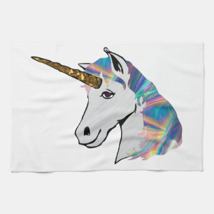 holografisches Einhorn Handtuch