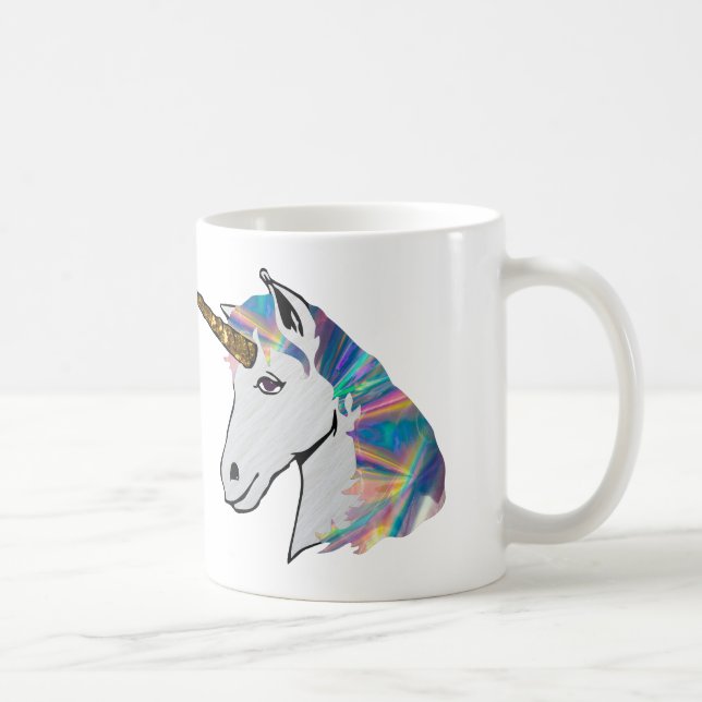 holografisches Einhorn Tasse (Rechts)