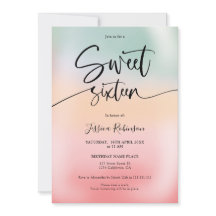 Holografisches Eis ombre mädchenrosa Sweet 16