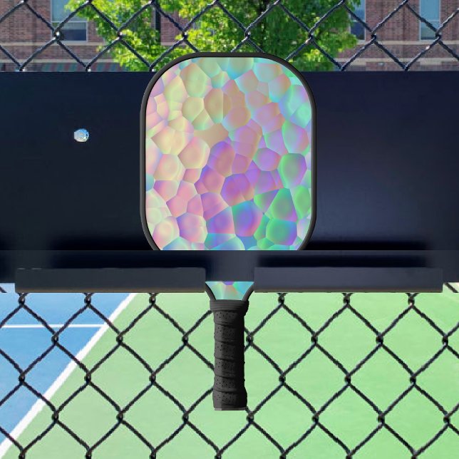 Holografisches Glasmuster, leuchtende Farben Pickleball Schläger (Von Creator hochgeladen)