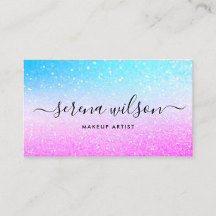 Holografisches Glittering Holo Foil Make Haar Visitenkarte