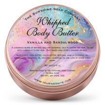 Holografisches Gold-Glitter-Körperbutter-Glas-Labe