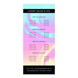 Holografisches Iridescent Opal Gem | Preisdienstle Werbekarte