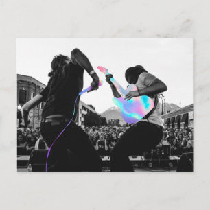 Holografisches Konzert Postkarte