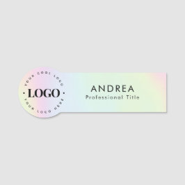 Holografisches Logo für das "Custom Round Company  Namensschild