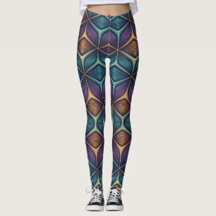Holografisches Morphing-3D-Muster Nahtlos Leggings