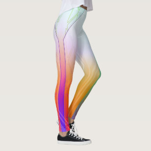 Holografisches Neo-Phantom-Sci-Fi-Panel Leggings