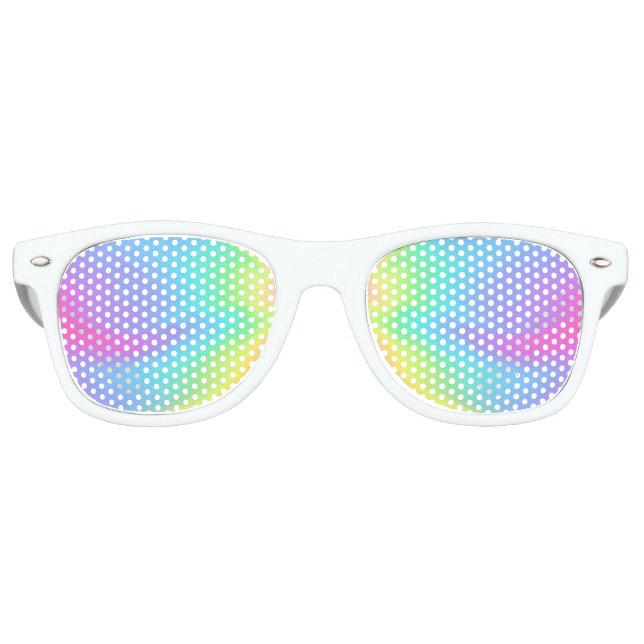 Holografisches Party Retro-Sonnenbrille Partybrille (Vorderseite)