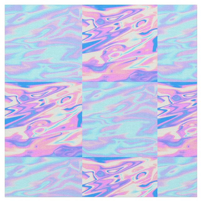 Holografisches Schachbrett Stoff (Nahaufnahme)