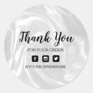 Holografisches Silber. Eleganz und Harmonie Runder Aufkleber