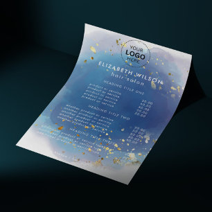 Holografisches Unterschriftenskript Modern Glam Gl Flyer