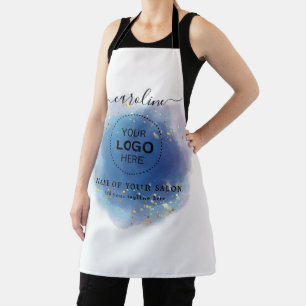 Holografisches Unterschriftenskript Modern Glam Gl Schürze