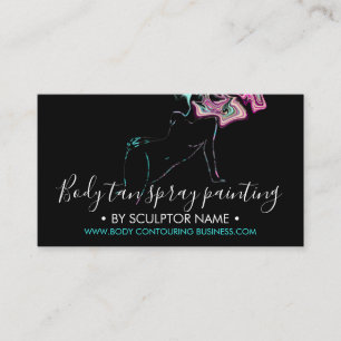 Hologram Körpermodellierung Konturierung Haar-Male Visitenkarte