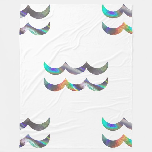Hologramm-Aquarius-Decke Fleecedecke (Vorderseite)